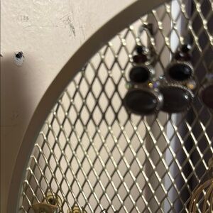 Elegant Silver and Black Dangle Earrings